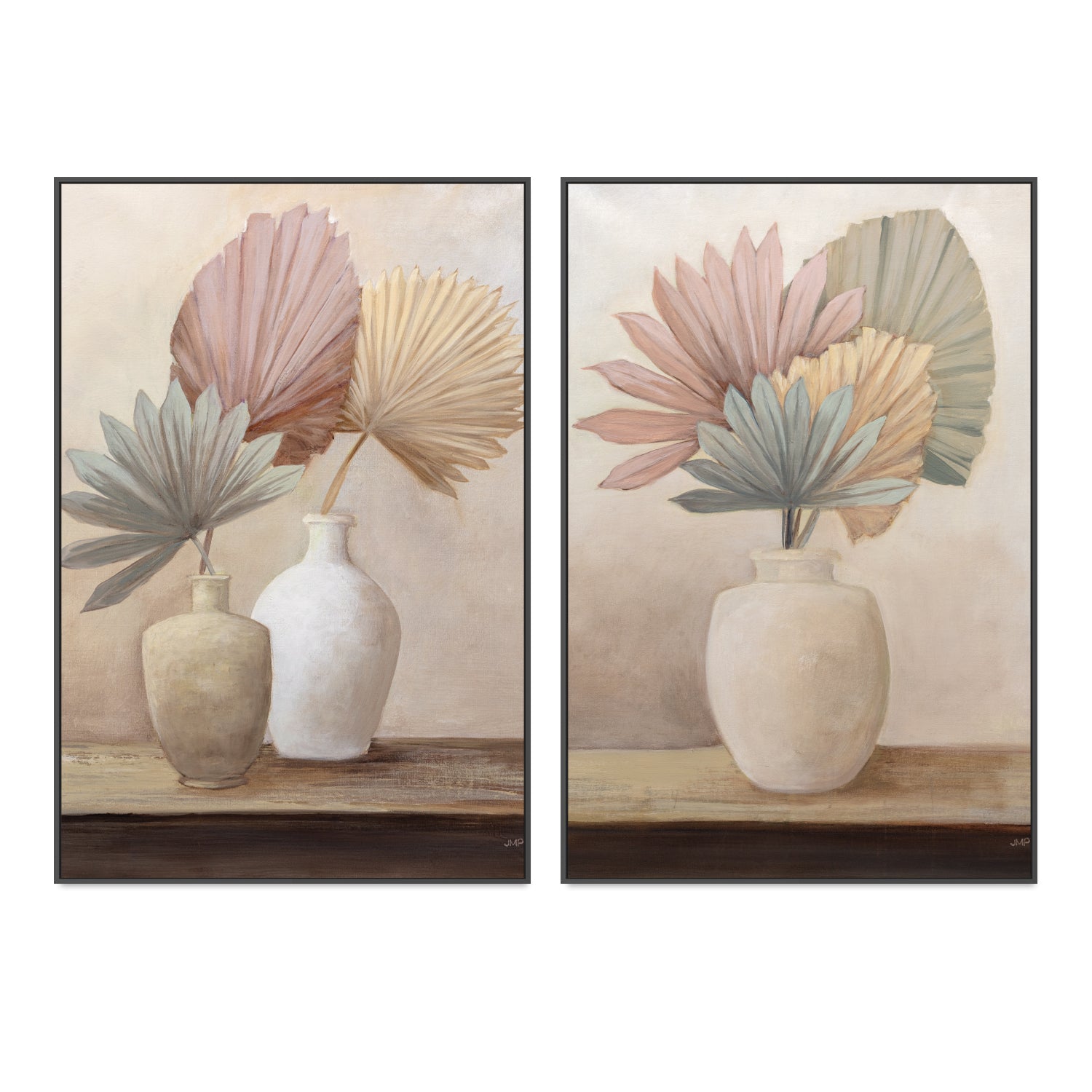 wall-art-print-canvas-poster-framed-Sun Palms Still Life, Set Of 2 , By Julia Purinton , By Julia Purinton-3