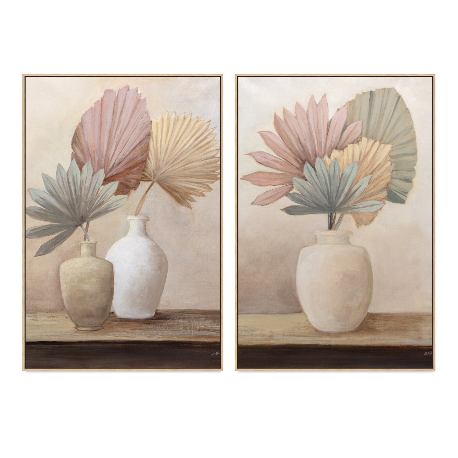 wall-art-print-canvas-poster-framed-Sun Palms Still Life, Set Of 2 , By Julia Purinton , By Julia Purinton-4