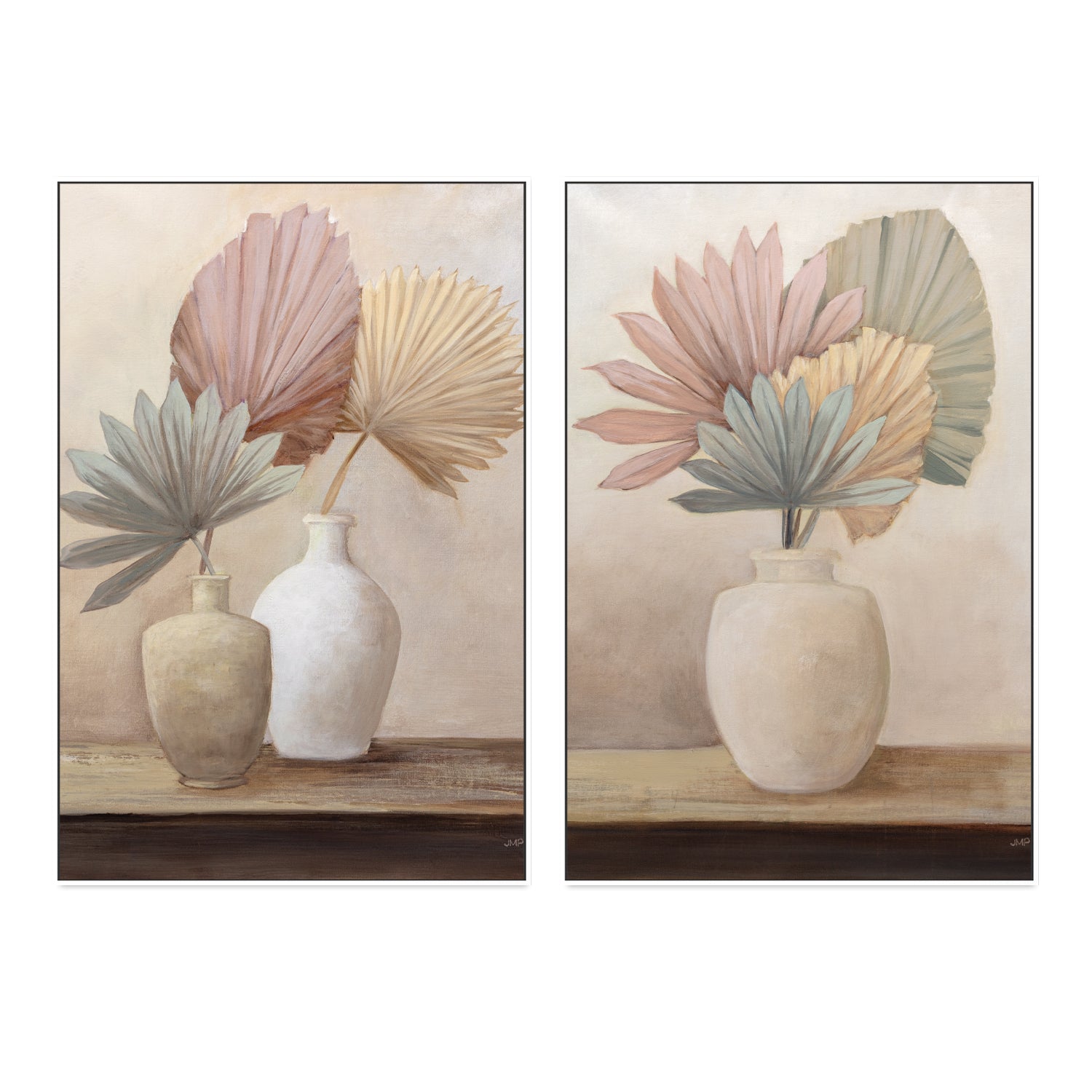 wall-art-print-canvas-poster-framed-Sun Palms Still Life, Set Of 2 , By Julia Purinton , By Julia Purinton-5