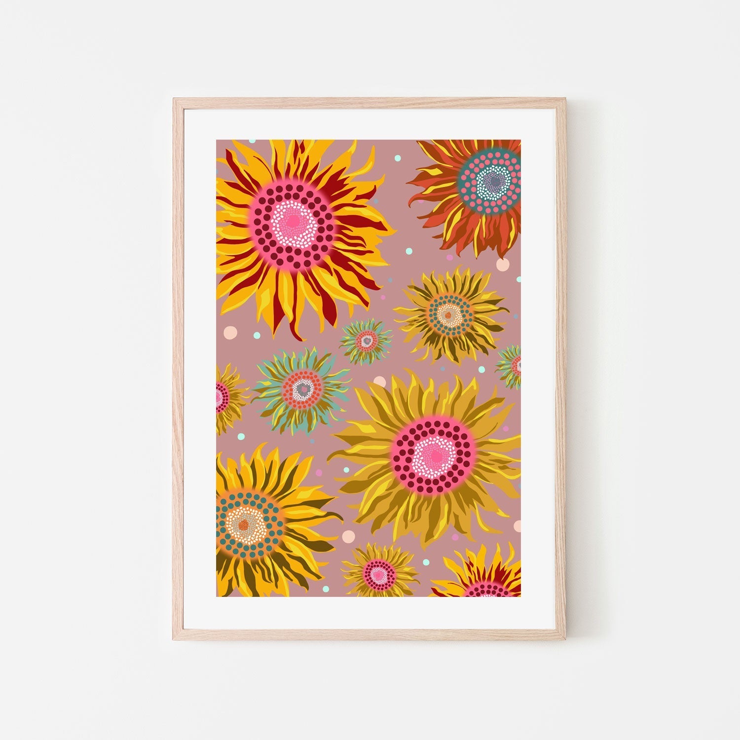 wall-art-print-canvas-poster-framed-Sunflowers , By Unratio-6