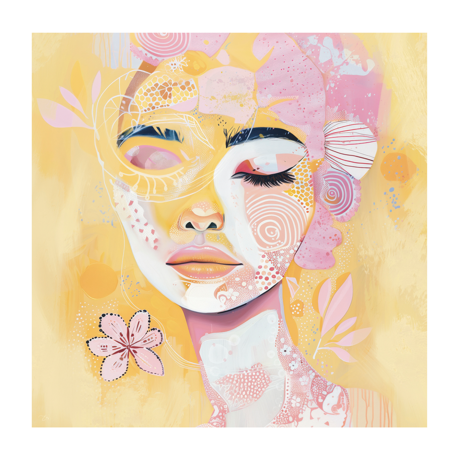 wall-art-print-canvas-poster-framed-Sunny Bloom , By Bella Eve-1