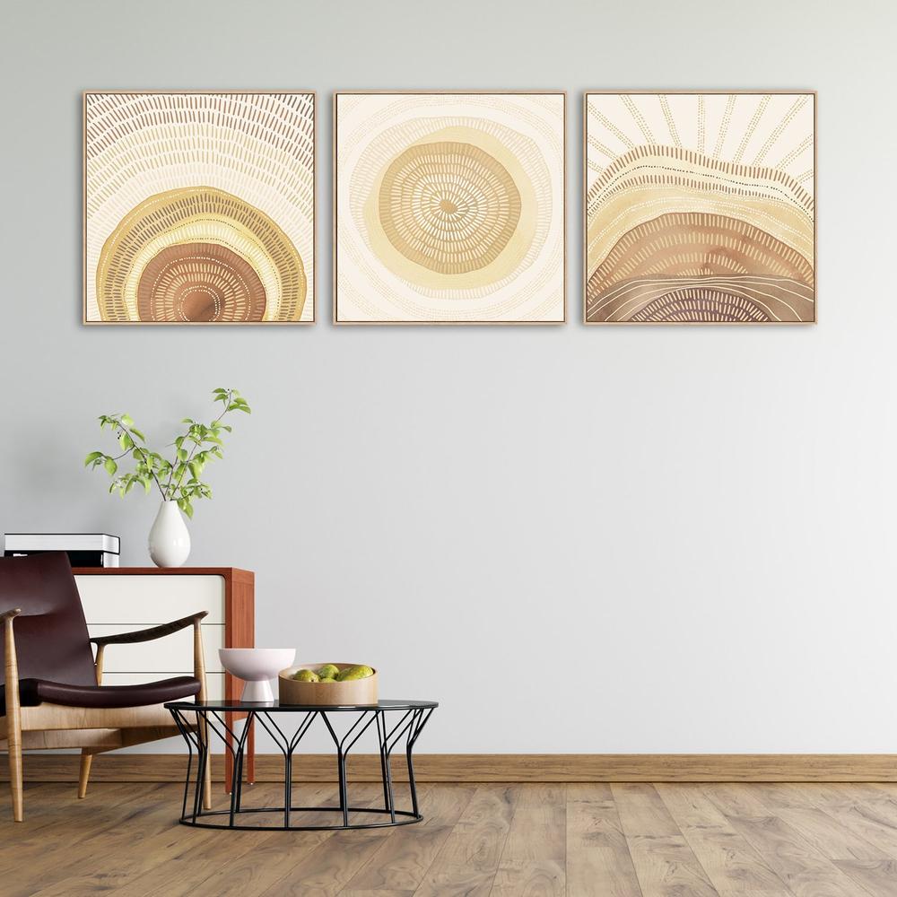 wall-art-print-canvas-poster-framed-Sunrise, Set Of 3-by-Emily Wood-Gioia Wall Art