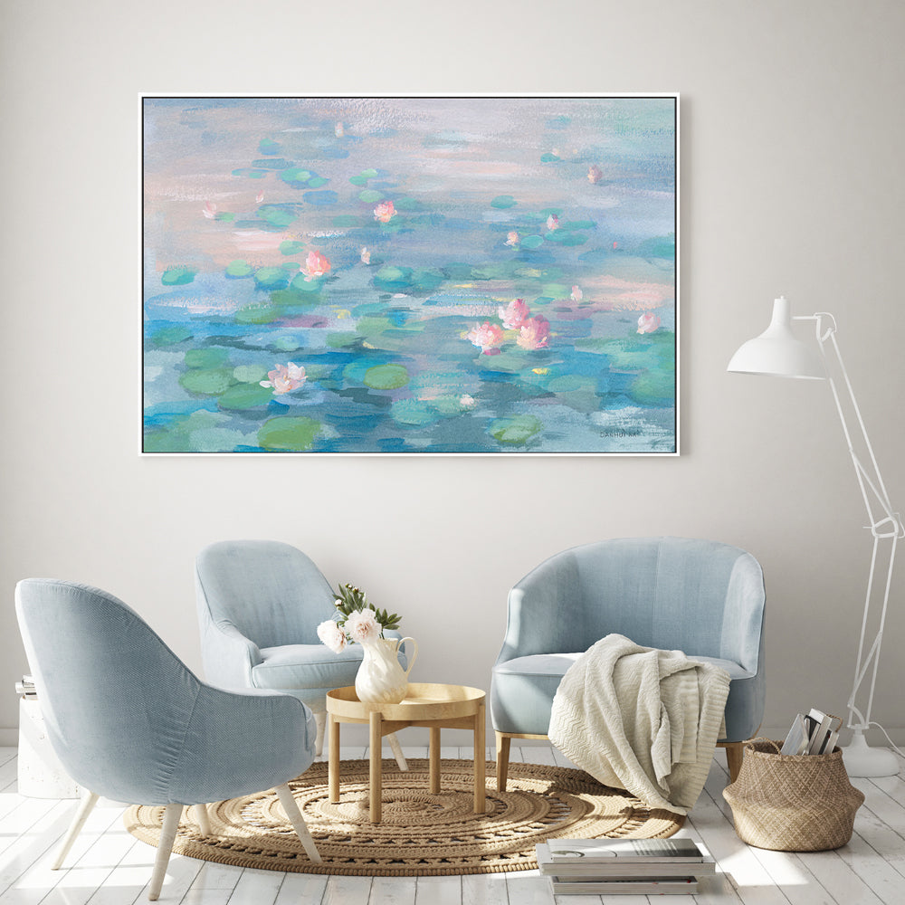 wall-art-print-canvas-poster-framed-Sunrise Waterlilies , By Danhui Nai-GIOIA-WALL-ART