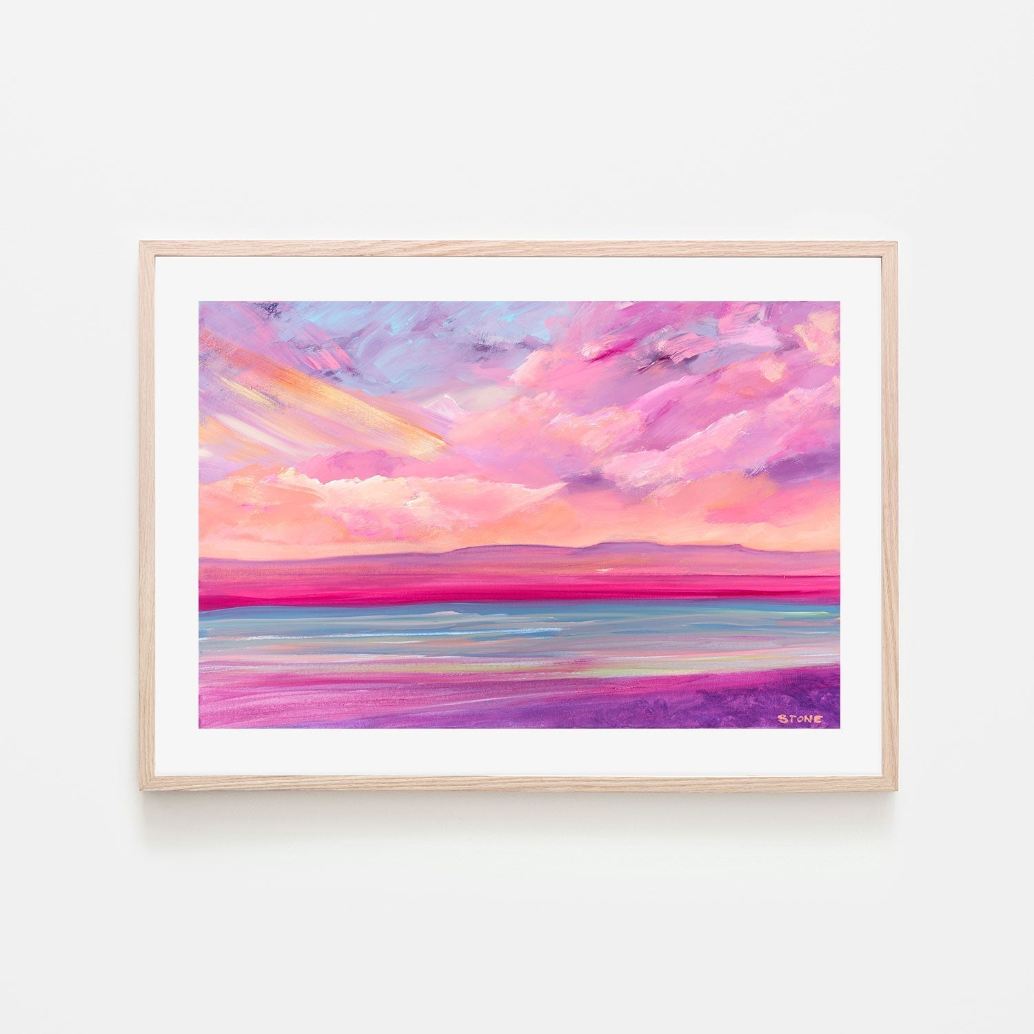 wall-art-print-canvas-poster-framed-Sunset Beach , By Belinda Stone-GIOIA-WALL-ART