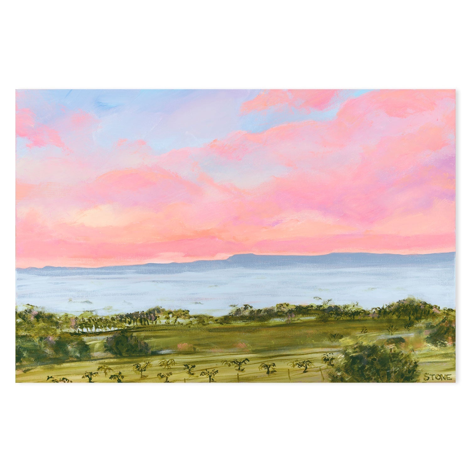 wall-art-print-canvas-poster-framed-Sunset Hinterland , By Belinda Stone-GIOIA-WALL-ART