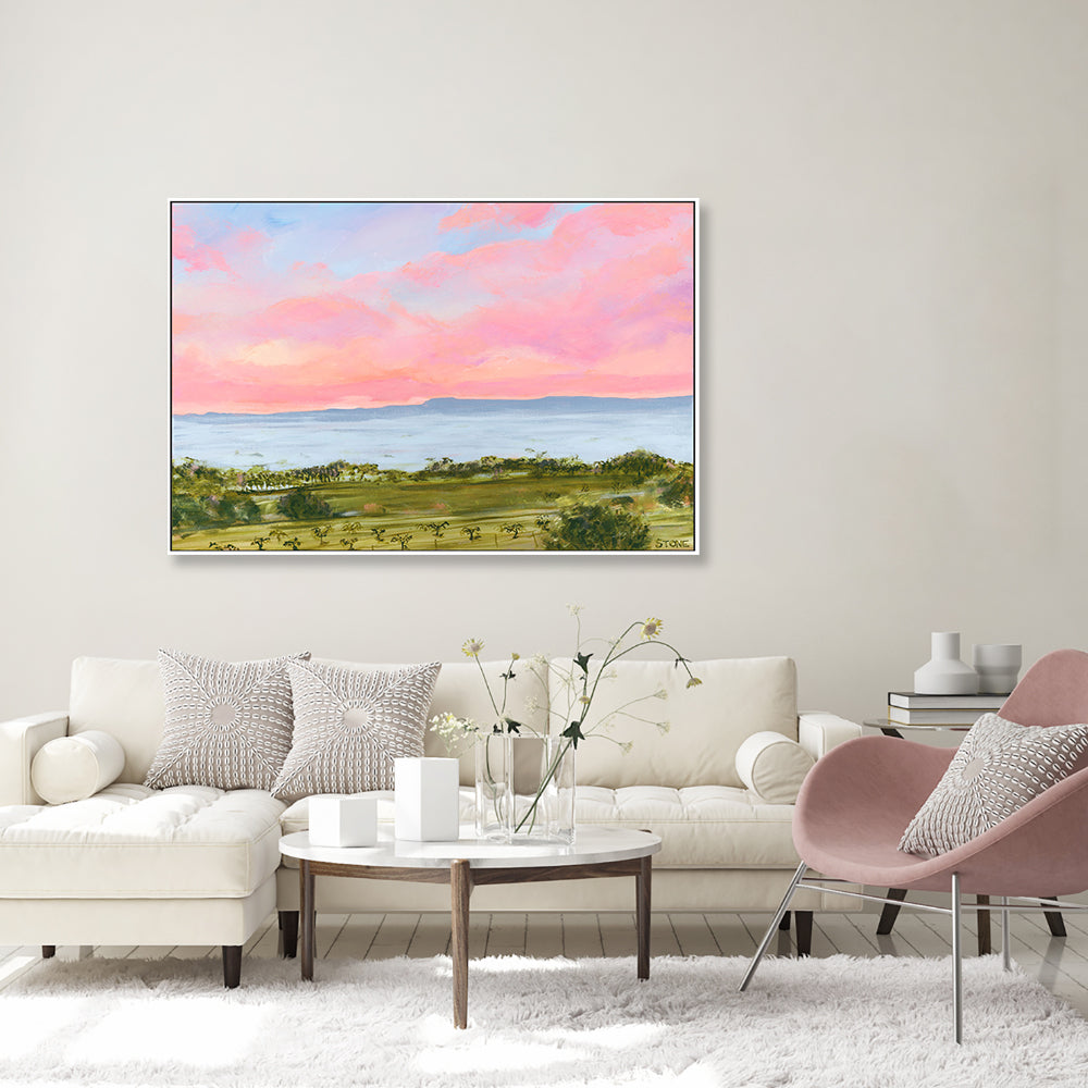 wall-art-print-canvas-poster-framed-Sunset Hinterland , By Belinda Stone-GIOIA-WALL-ART