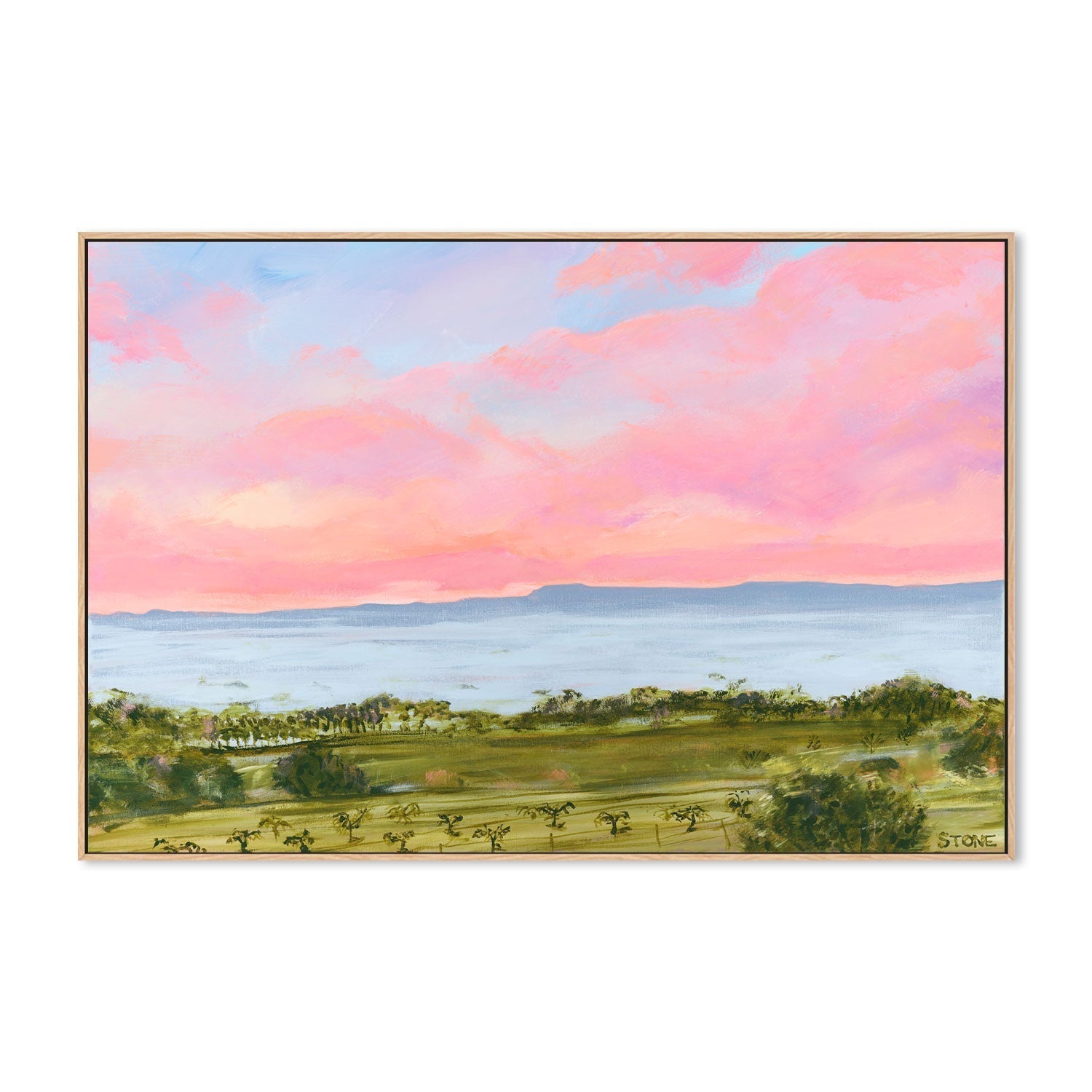 wall-art-print-canvas-poster-framed-Sunset Hinterland , By Belinda Stone-GIOIA-WALL-ART