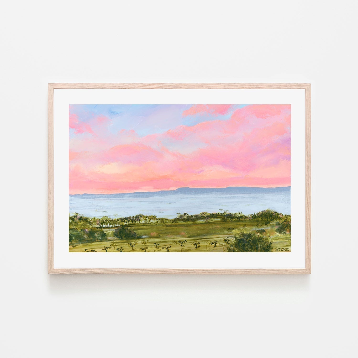 wall-art-print-canvas-poster-framed-Sunset Hinterland , By Belinda Stone-GIOIA-WALL-ART