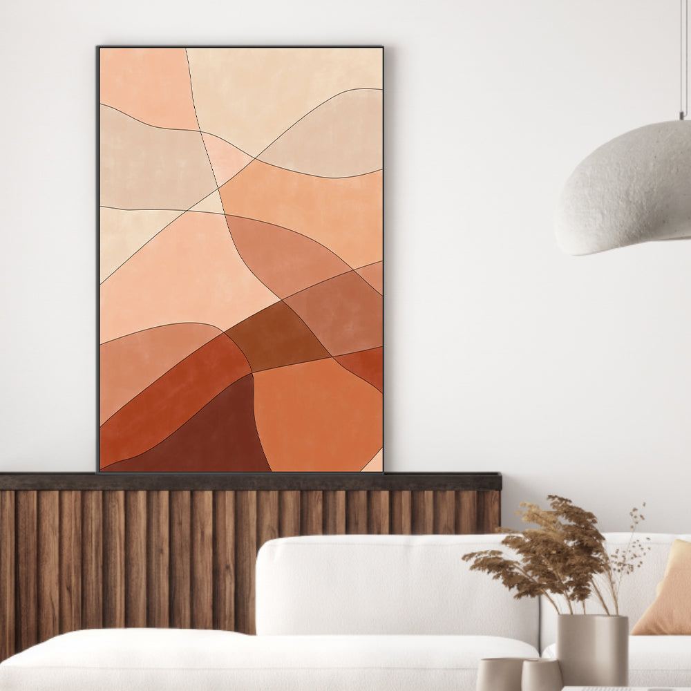 wall-art-print-canvas-poster-framed-Sunset Minimalism , By Elena Ristova-GIOIA-WALL-ART