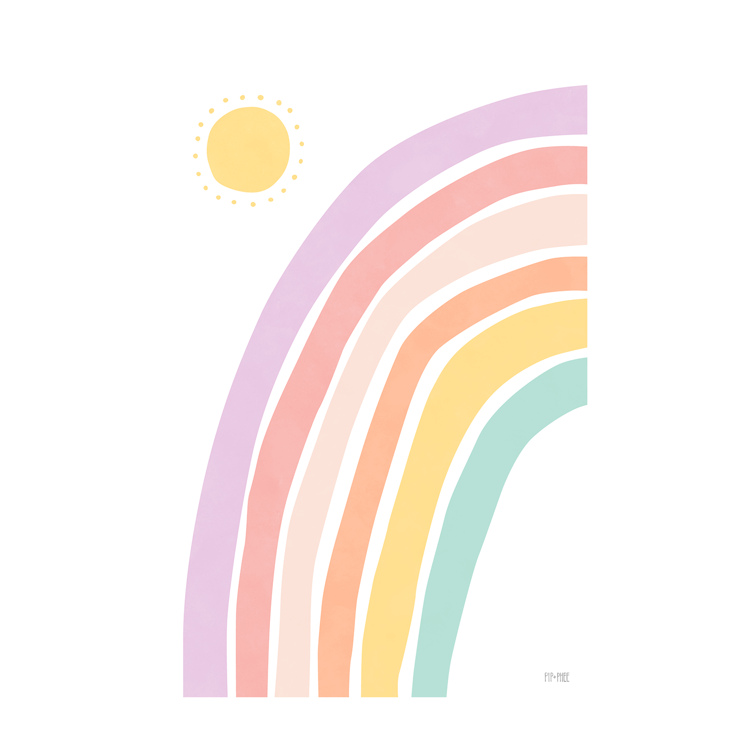 wall-art-print-canvas-poster-framed-Sunset, Sunburst and Rainbow Pastel, Set of 3 , By Pip and Phee-8