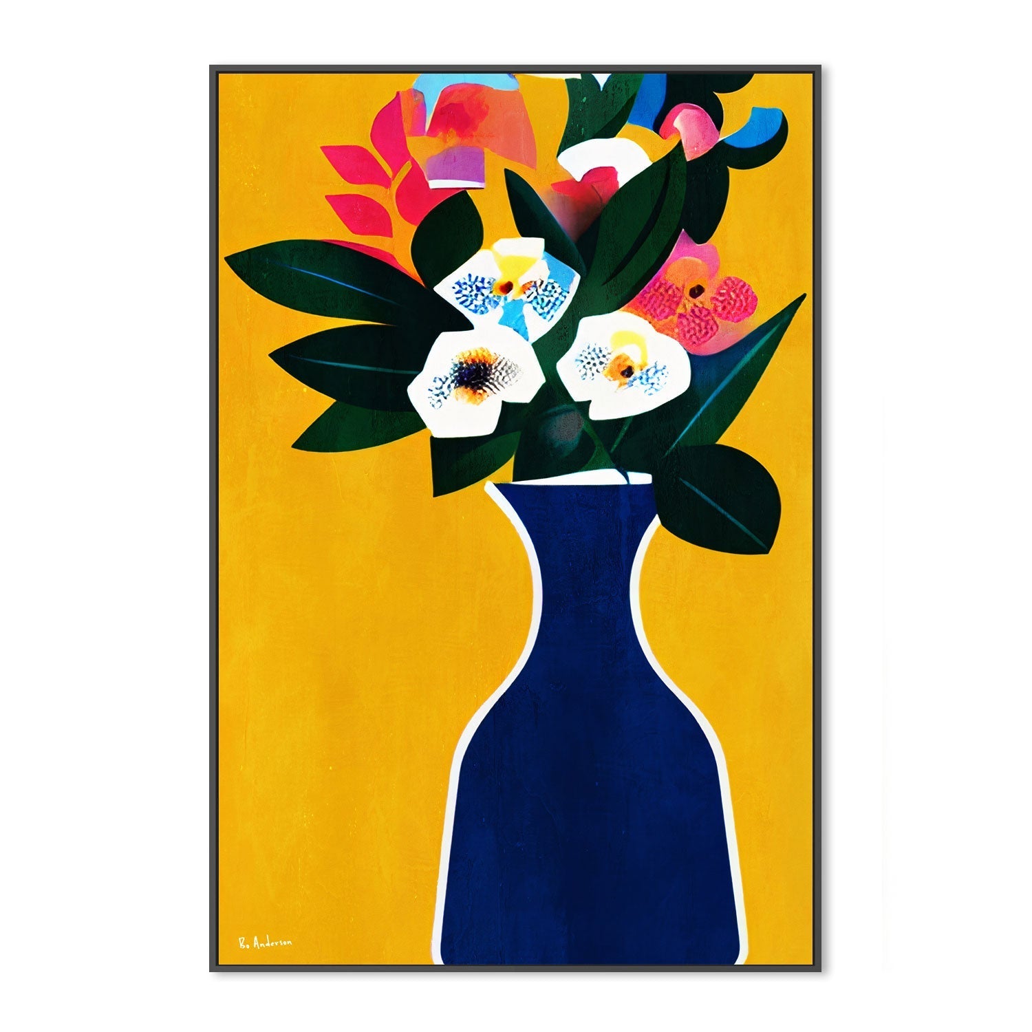 wall-art-print-canvas-poster-framed-Sunshine Flowers , By Bo Anderson-3