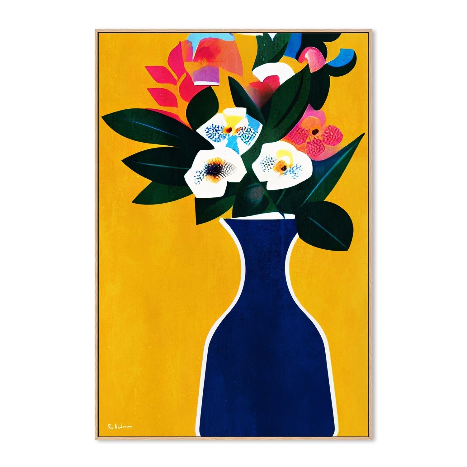 wall-art-print-canvas-poster-framed-Sunshine Flowers , By Bo Anderson-4