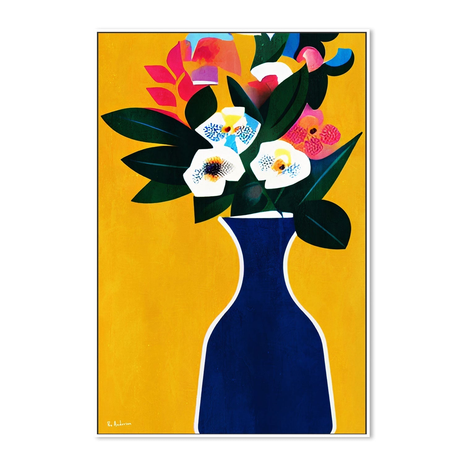 wall-art-print-canvas-poster-framed-Sunshine Flowers , By Bo Anderson-5