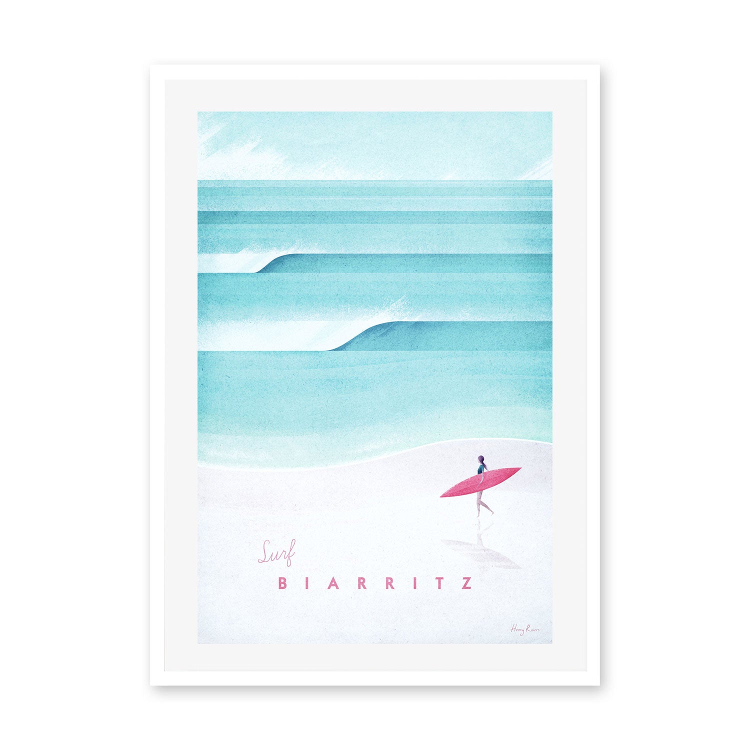 wall-art-print-canvas-poster-framed-Surf Biarritz , By Henry Rivers-GIOIA-WALL-ART