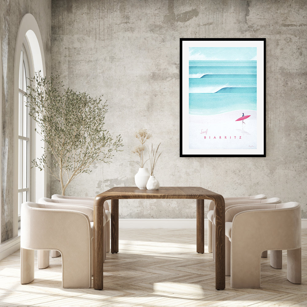 wall-art-print-canvas-poster-framed-Surf Biarritz , By Henry Rivers-GIOIA-WALL-ART