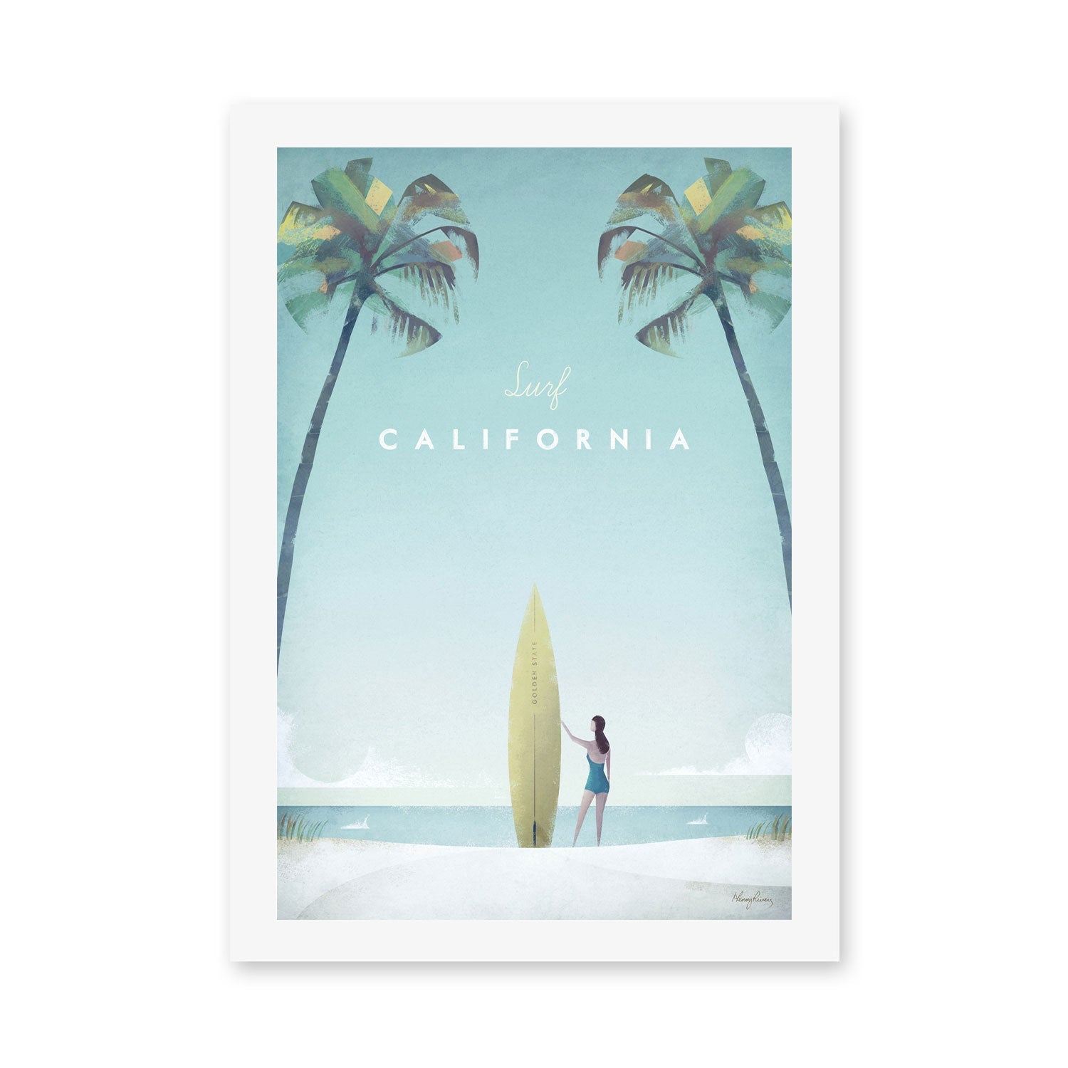 wall-art-print-canvas-poster-framed-Surf California, United States , By Henry Rivers-GIOIA-WALL-ART