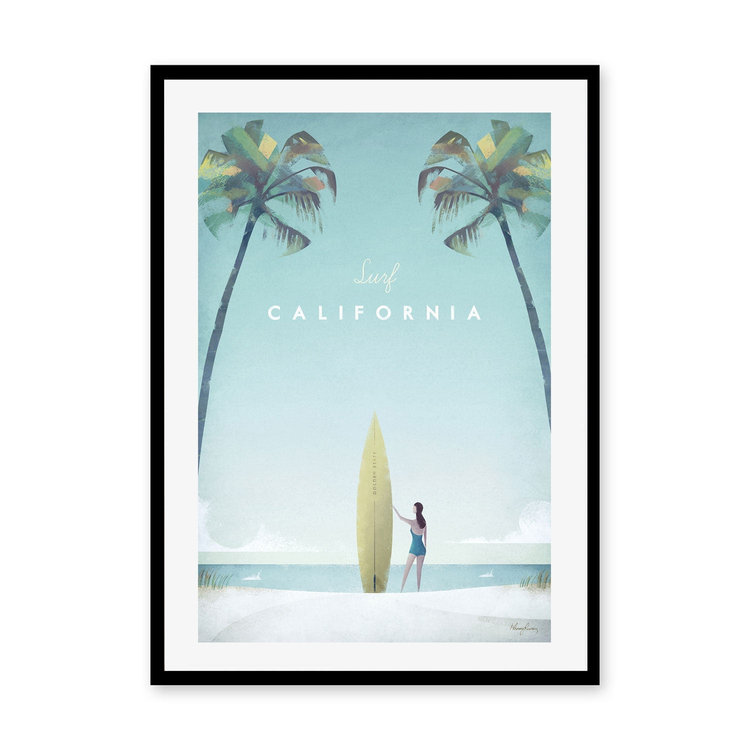 wall-art-print-canvas-poster-framed-Surf California, United States , By Henry Rivers-GIOIA-WALL-ART