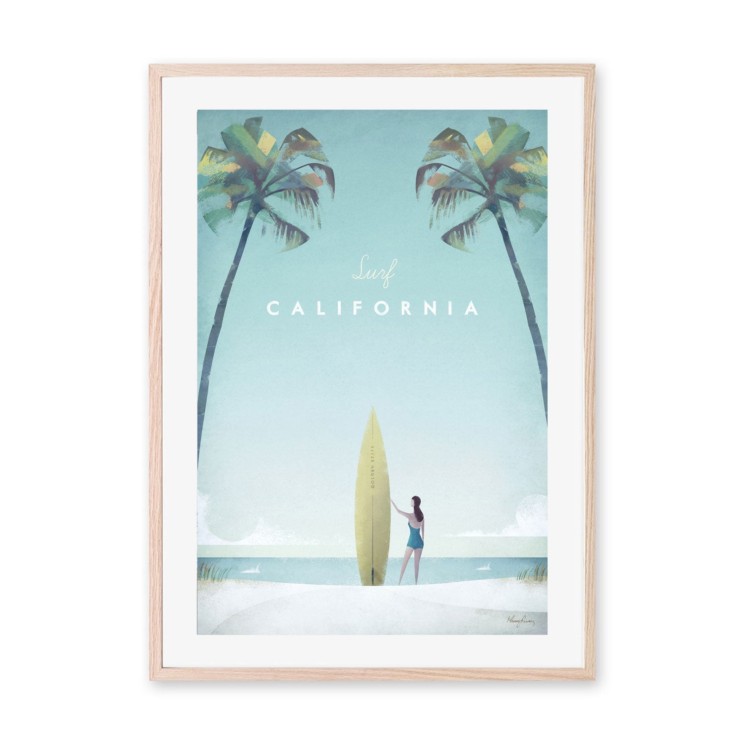 wall-art-print-canvas-poster-framed-Surf California, United States , By Henry Rivers-GIOIA-WALL-ART