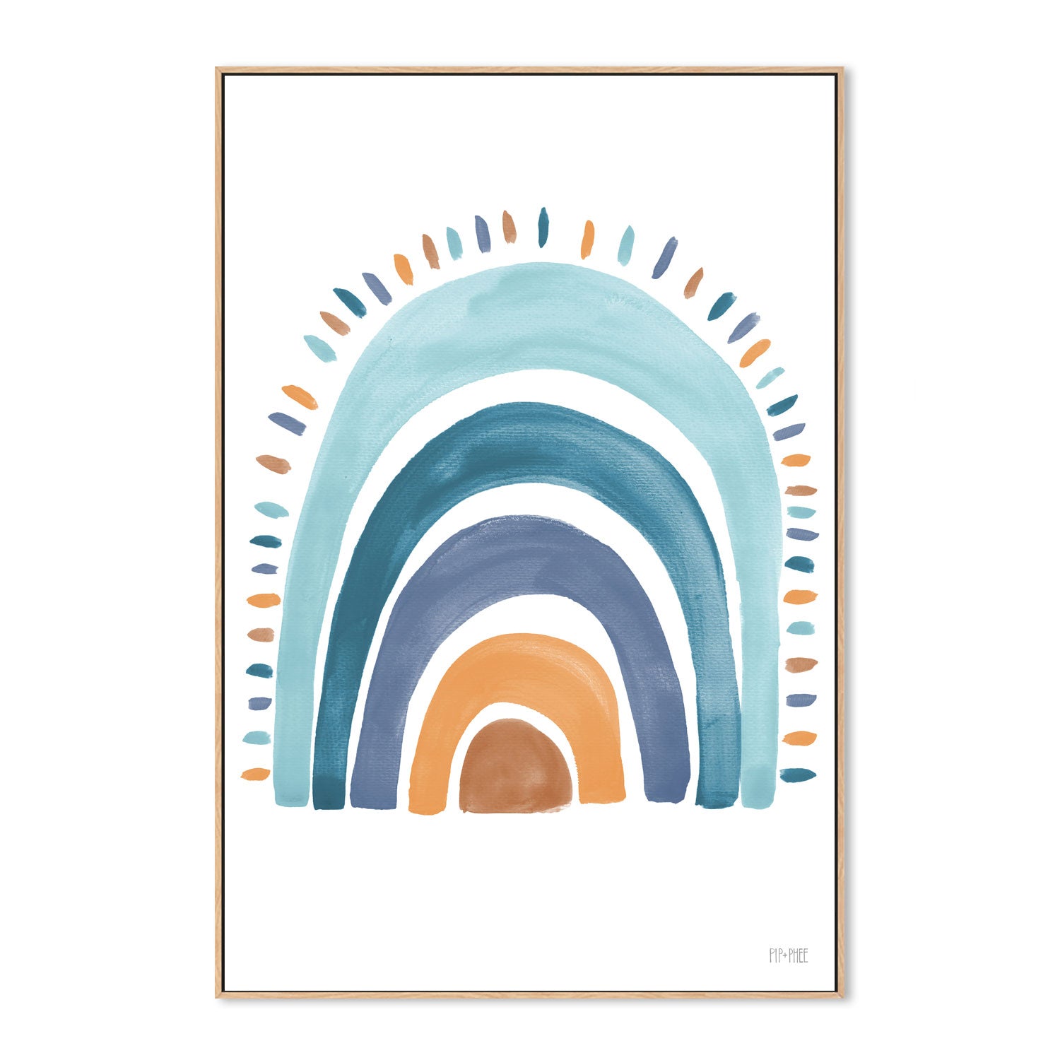 wall-art-print-canvas-poster-framed-Surf Rainbow Print , By Pip and Phee-4