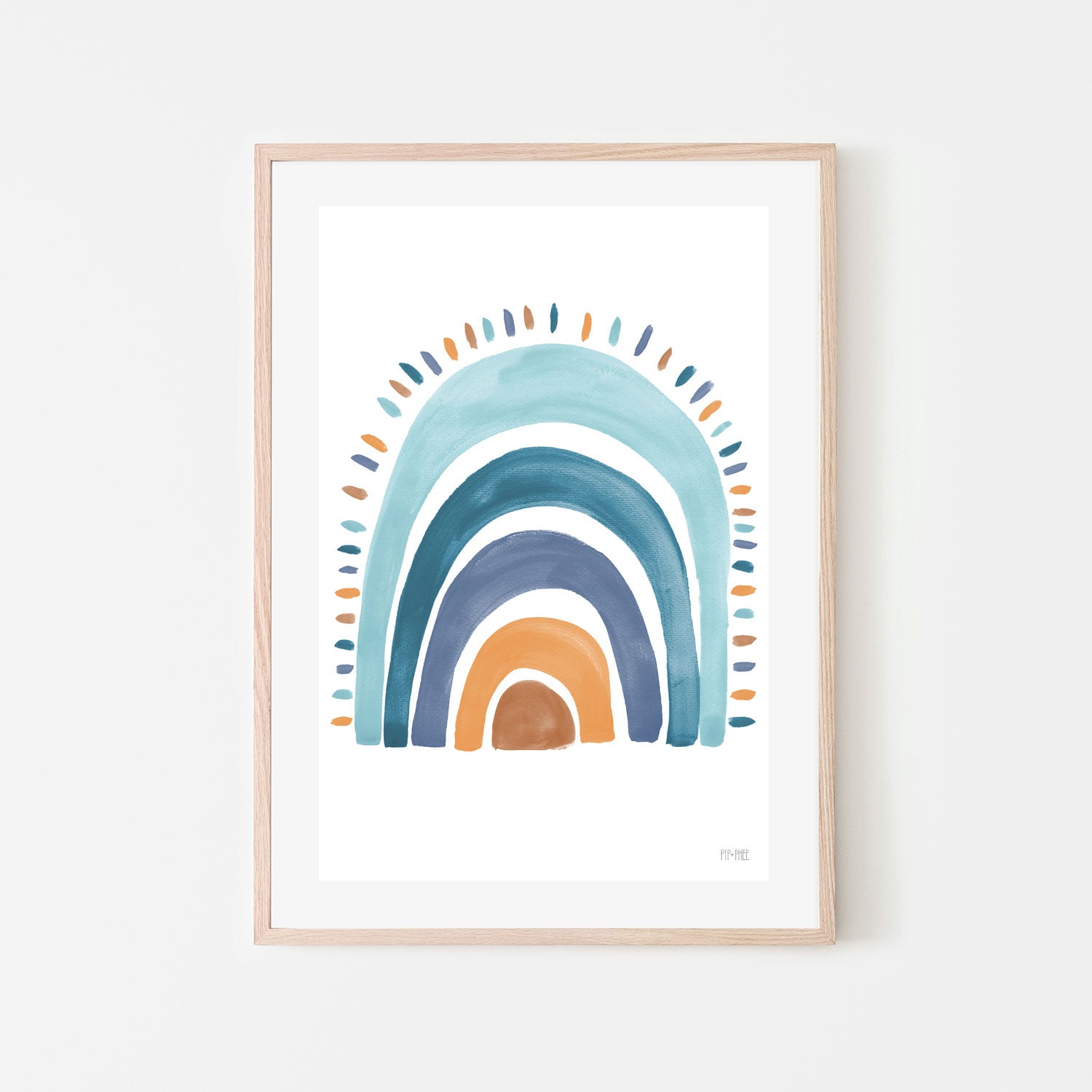 wall-art-print-canvas-poster-framed-Surf Rainbow Print , By Pip and Phee-6