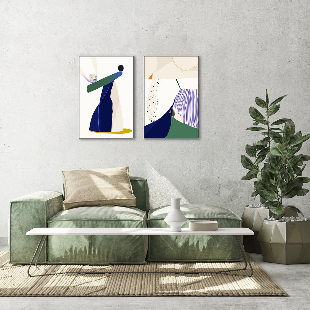 wall-art-print-canvas-poster-framed-Surreal Abstract, Style C, Set Of 2-by-Gioia Wall Art-Gioia Wall Art