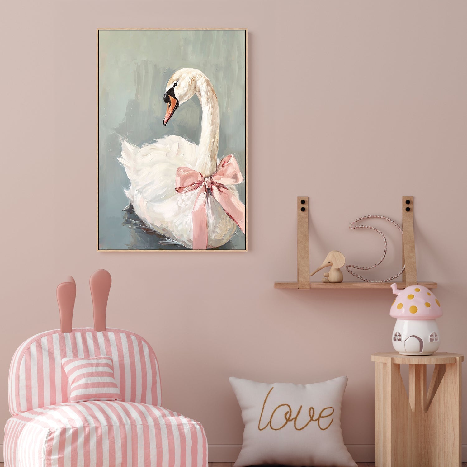 wall-art-print-canvas-poster-framed-Swan Bow , By Lady Hana-2