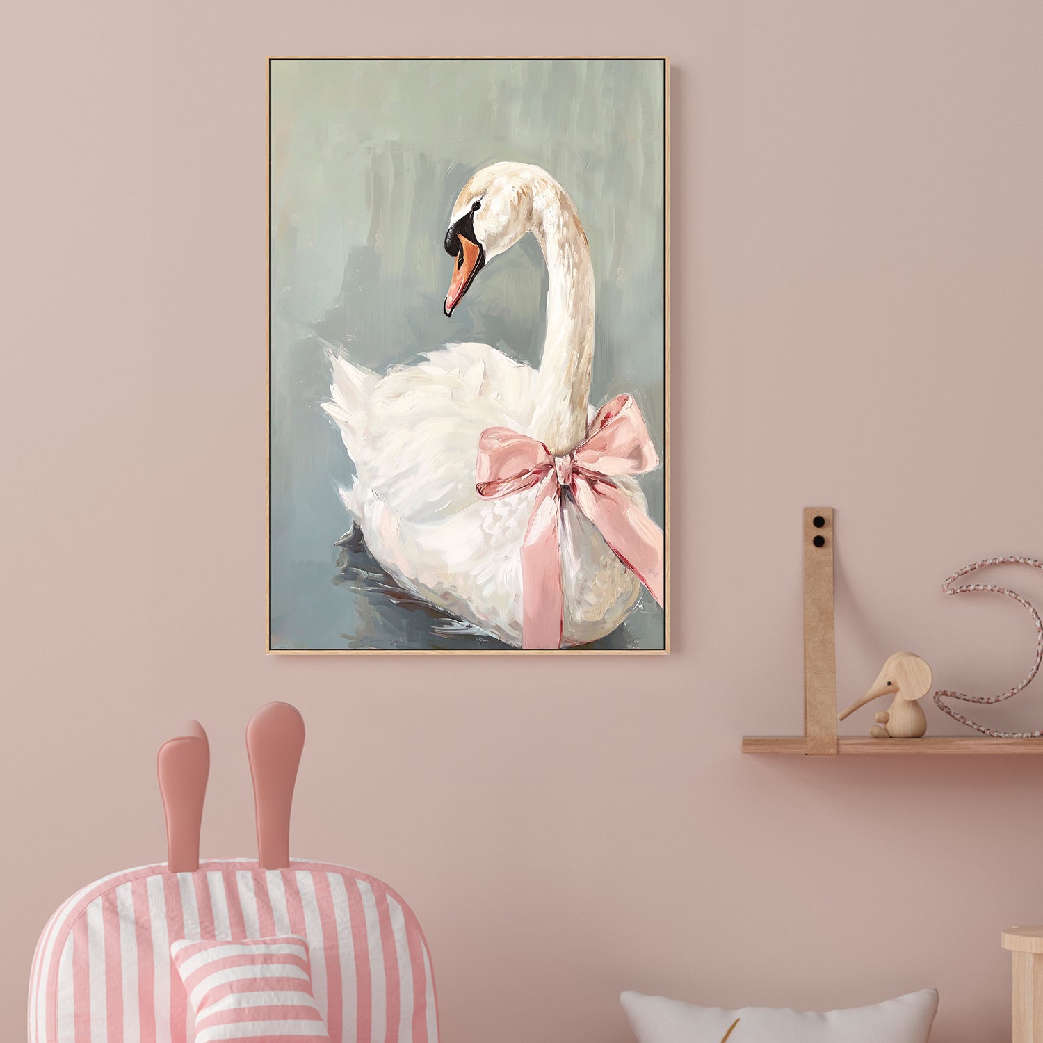 wall-art-print-canvas-poster-framed-Swan Bow , By Lady Hana-2