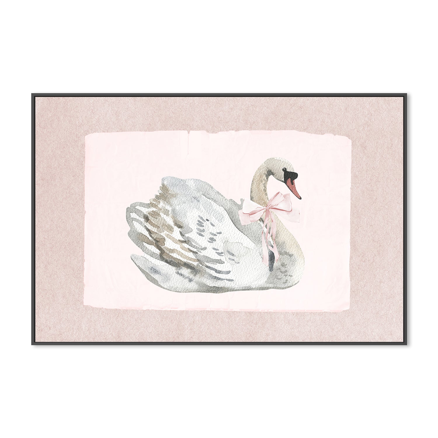 wall-art-print-canvas-poster-framed-Swan , By At Viv Home Prints-3