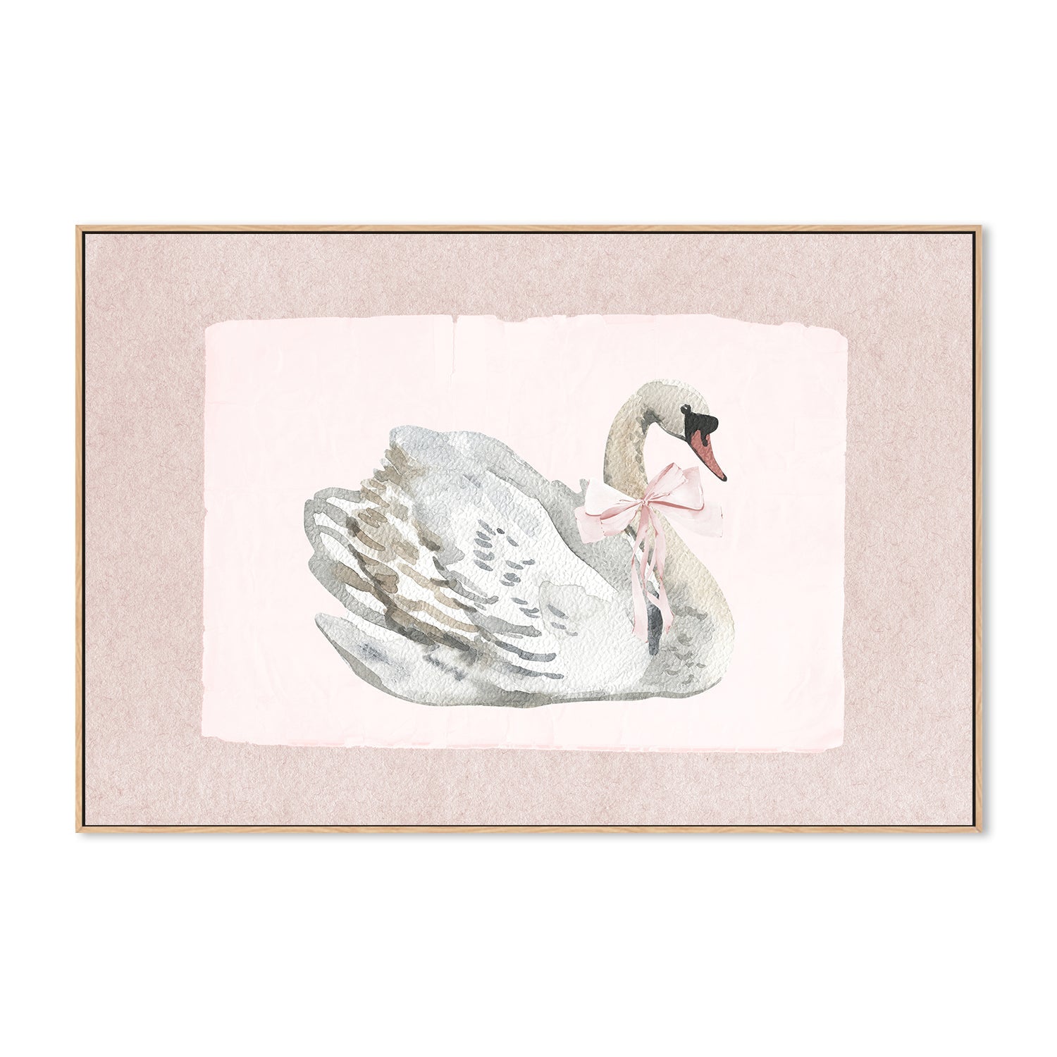 wall-art-print-canvas-poster-framed-Swan , By At Viv Home Prints-4