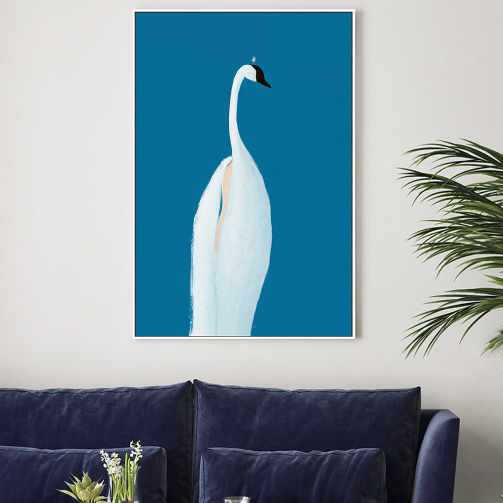 wall-art-print-canvas-poster-framed-Swan Maybe , By Pictufy-2