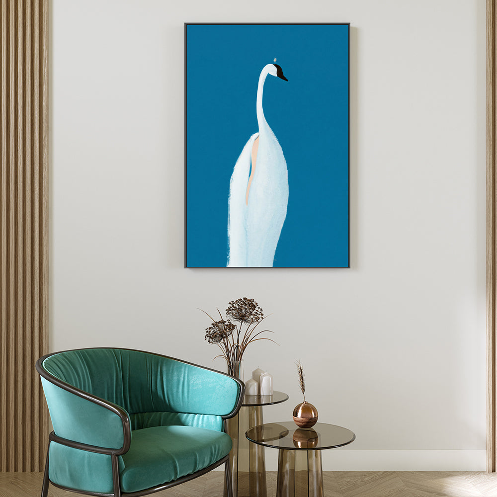 wall-art-print-canvas-poster-framed-Swan Maybe , By Pictufy-8