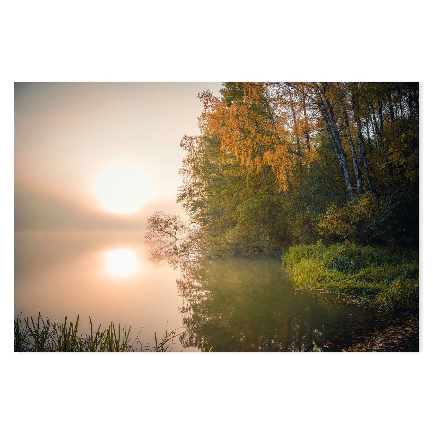 wall-art-print-canvas-poster-framed-Swedish Lake , By Christian Lindsten-GIOIA-WALL-ART