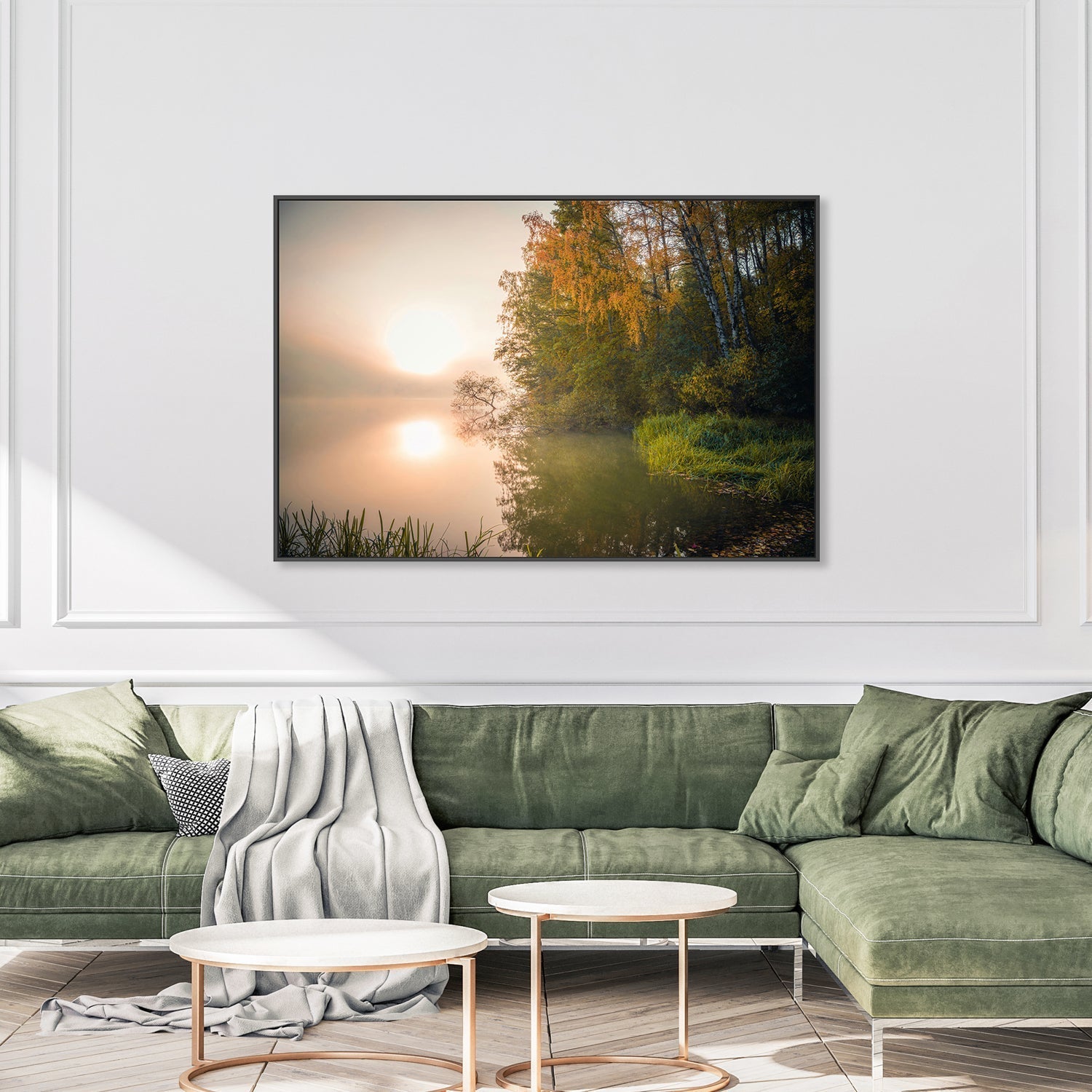 wall-art-print-canvas-poster-framed-Swedish Lake , By Christian Lindsten-GIOIA-WALL-ART