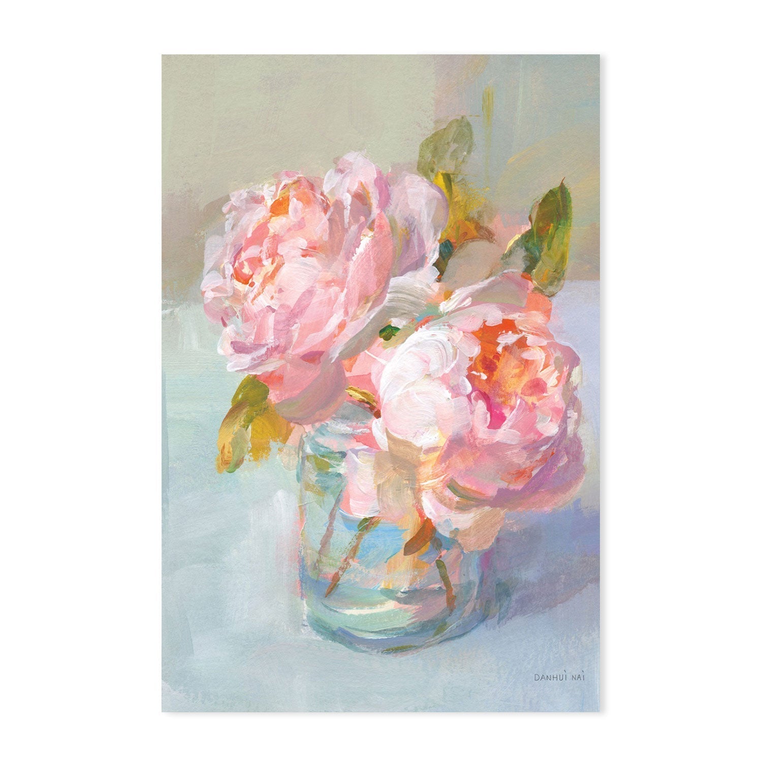 wall-art-print-canvas-poster-framed-Sweet Roses, Set of 2-by-Danhui Nai-Gioia Wall Art