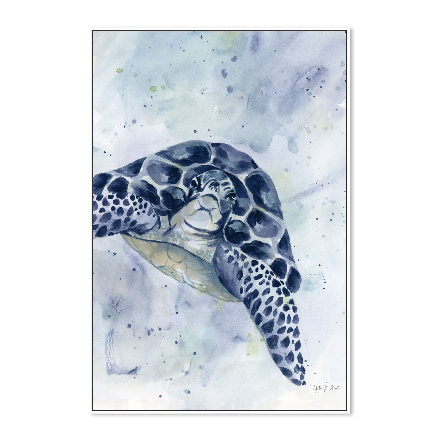 wall-art-print-canvas-poster-framed-Swimming Sea Turtle , By Yvette St. Amant-5