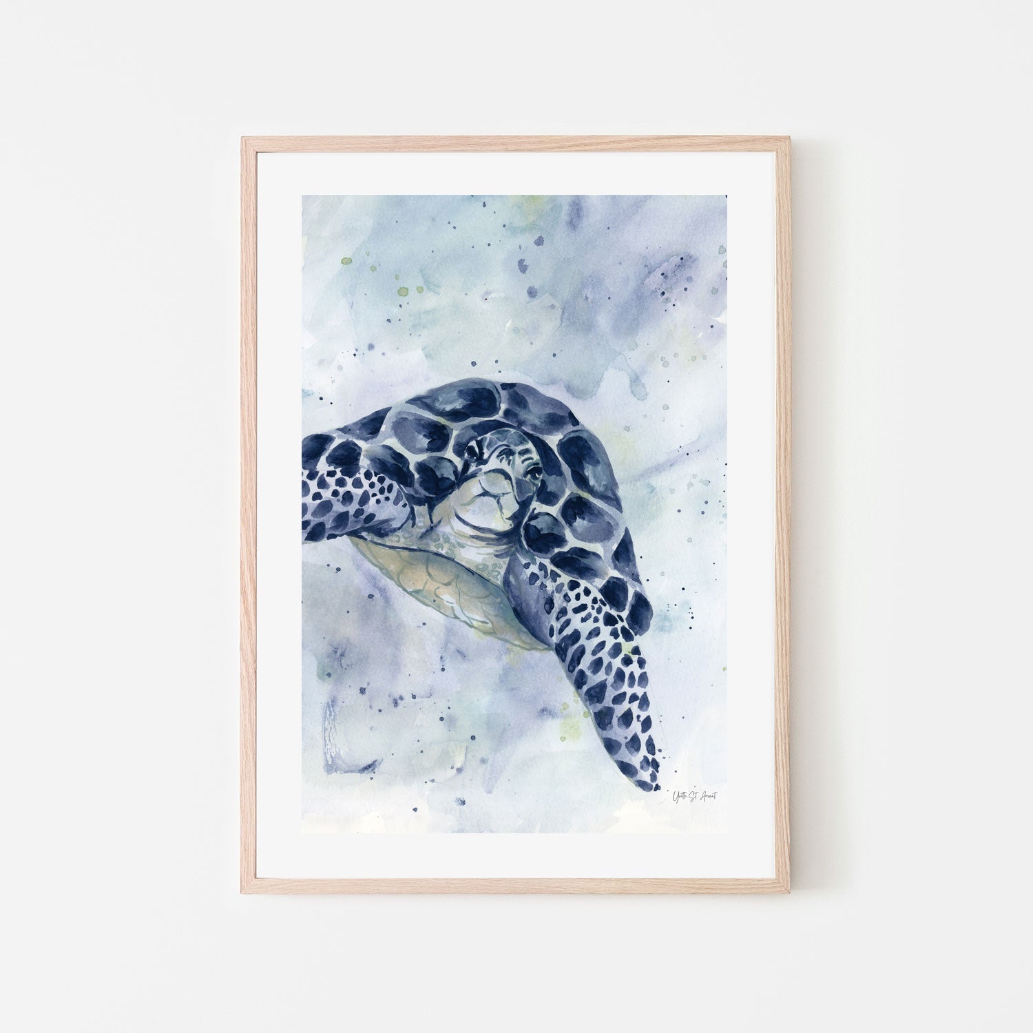 wall-art-print-canvas-poster-framed-Swimming Sea Turtle , By Yvette St. Amant-6