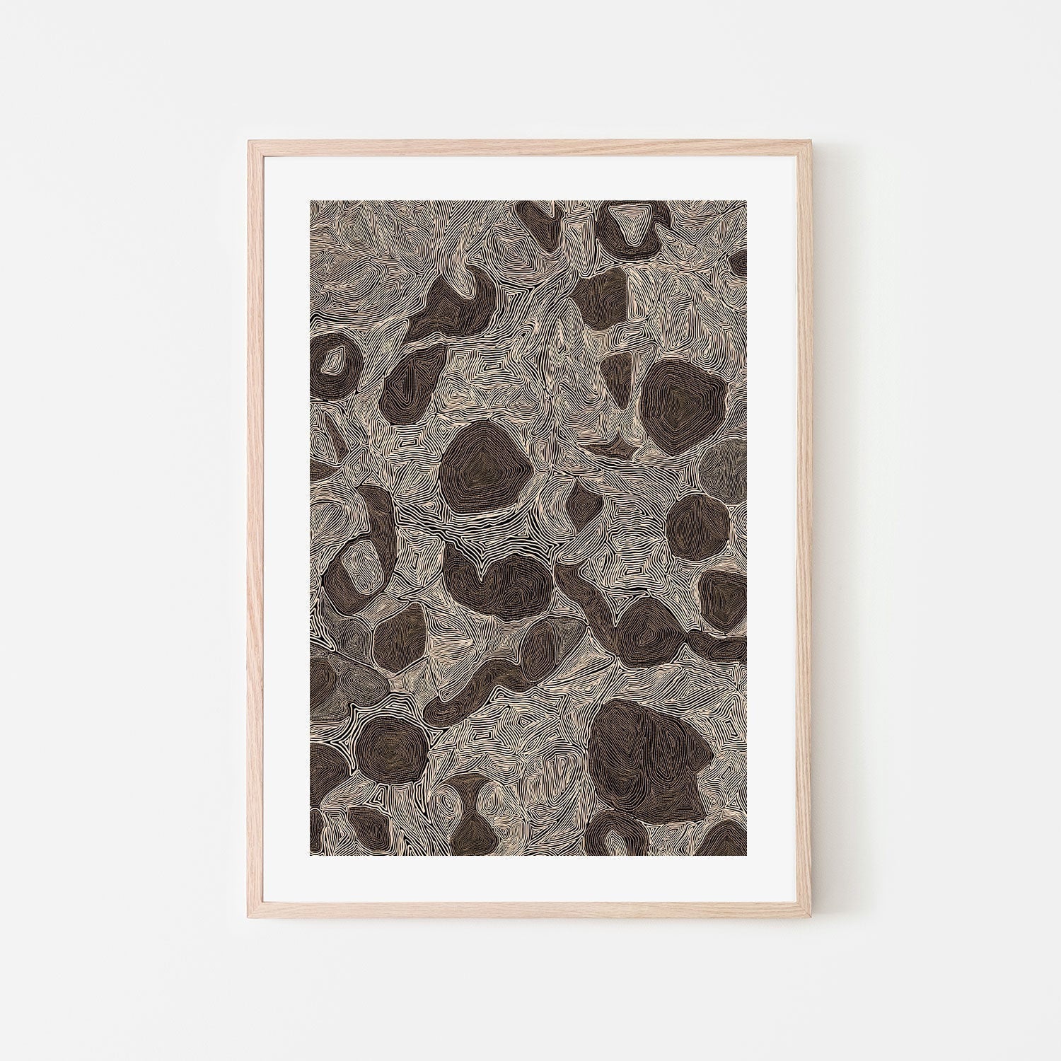 wall-art-print-canvas-poster-framed-Systems, Burnt Brown-by-Leah Cummins-Gioia Wall Art