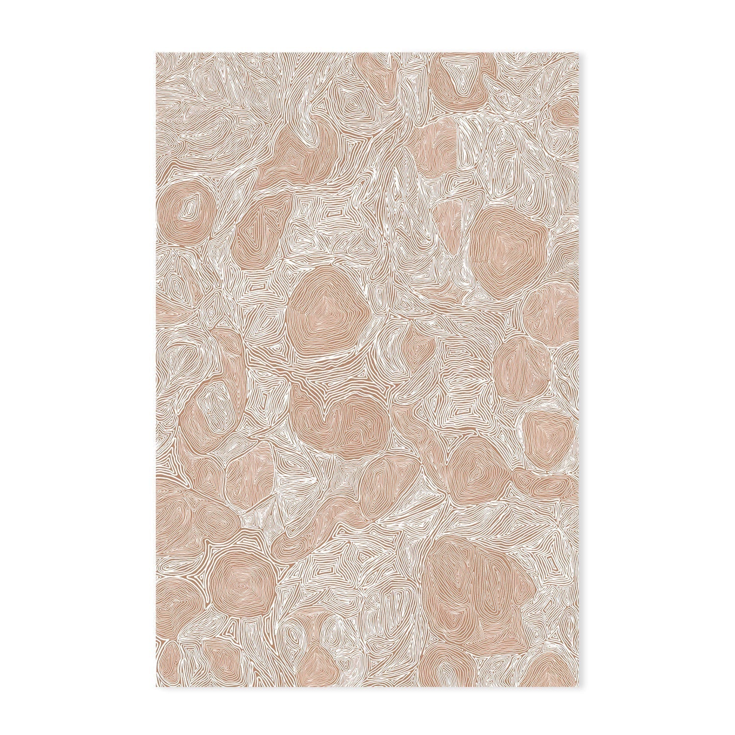 wall-art-print-canvas-poster-framed-Systems, Light Brown Ochre , By Leah Cummins-GIOIA-WALL-ART