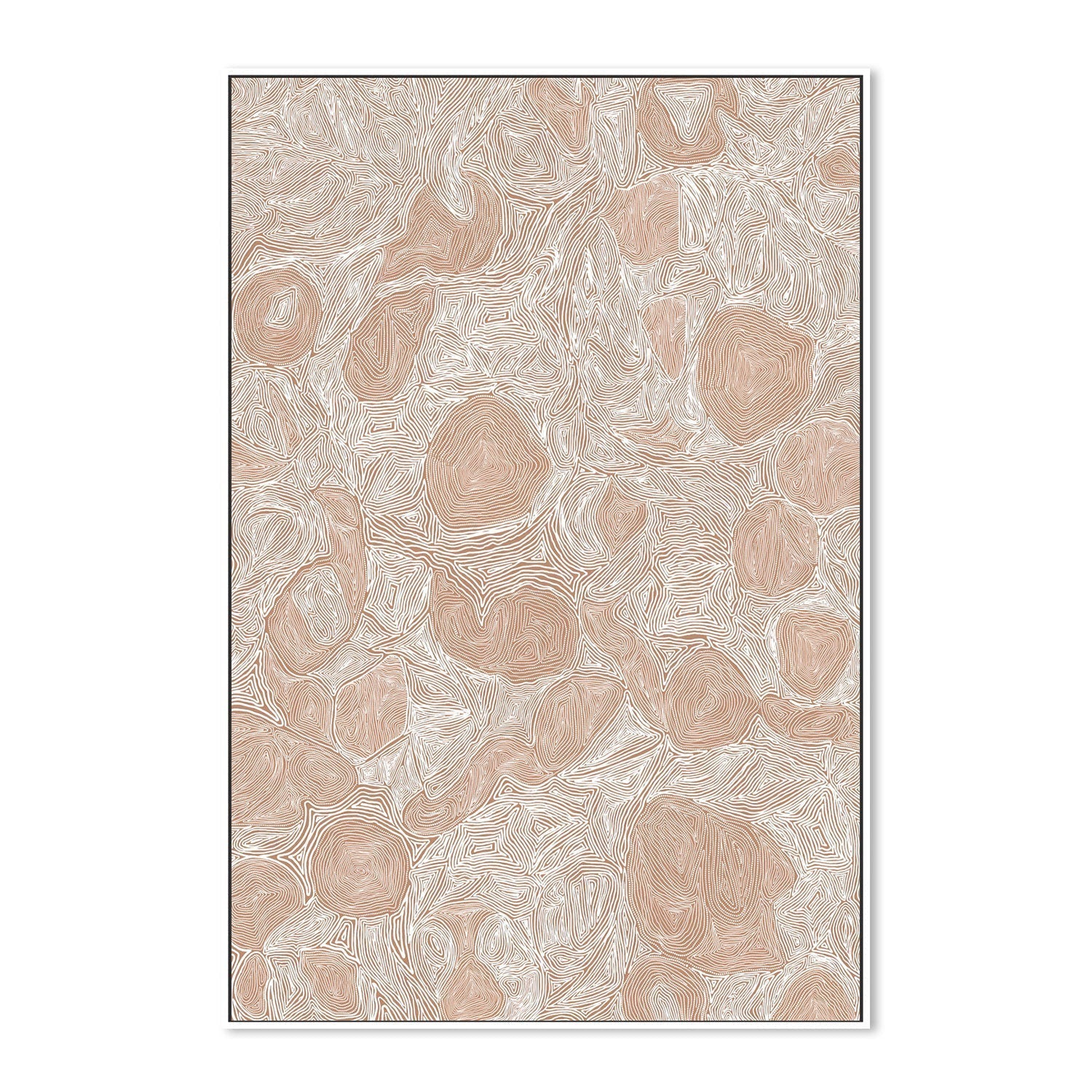 wall-art-print-canvas-poster-framed-Systems, Light Brown Ochre , By Leah Cummins-GIOIA-WALL-ART