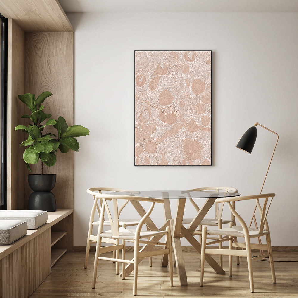 wall-art-print-canvas-poster-framed-Systems, Light Brown Ochre , By Leah Cummins-GIOIA-WALL-ART