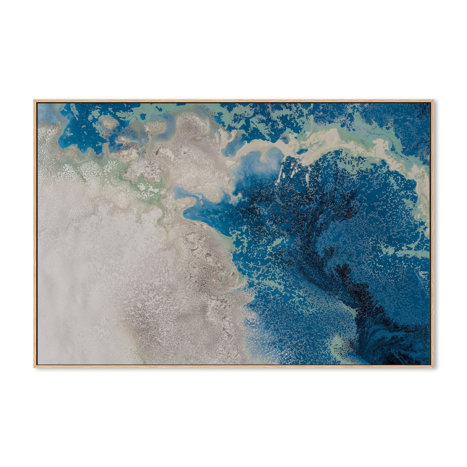 wall-art-print-canvas-poster-framed-Teal Seas , By Petra Meikle-GIOIA-WALL-ART