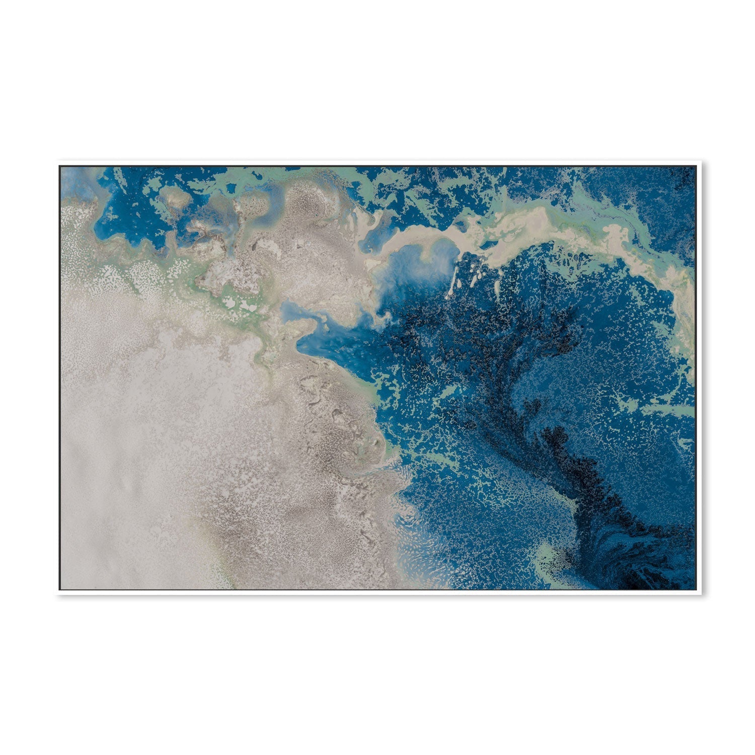 wall-art-print-canvas-poster-framed-Teal Seas , By Petra Meikle-GIOIA-WALL-ART