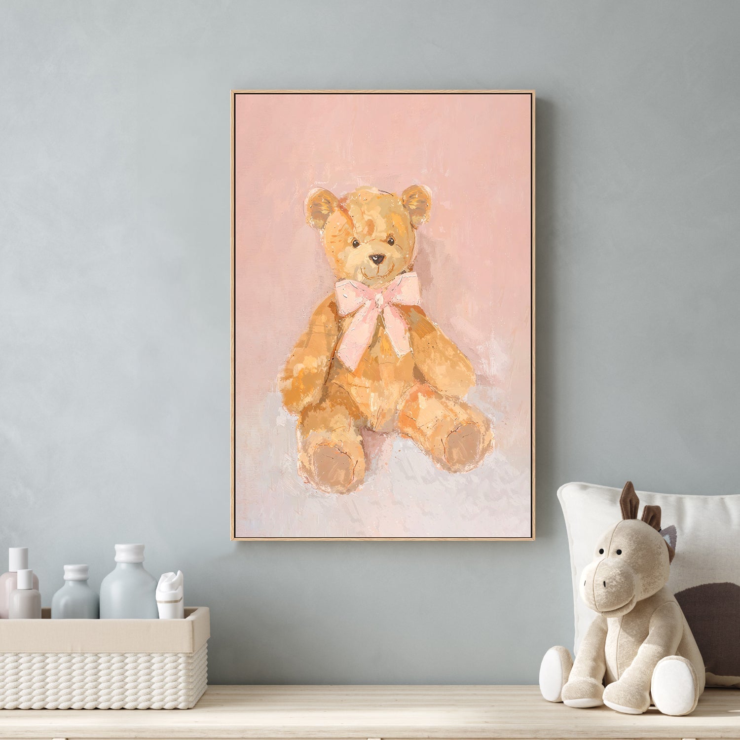 wall-art-print-canvas-poster-framed-Teddybear , By Lady Hana-2