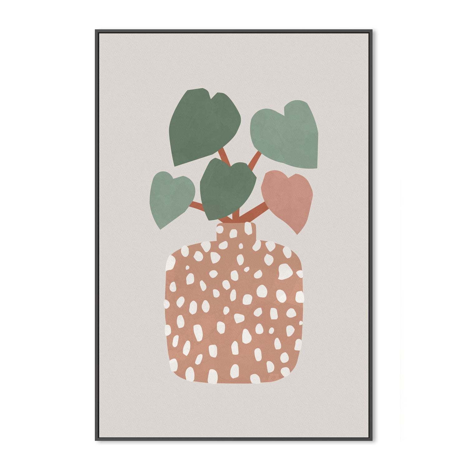 wall-art-print-canvas-poster-framed-Terrazzo Heart Plant , By Pictufy-3