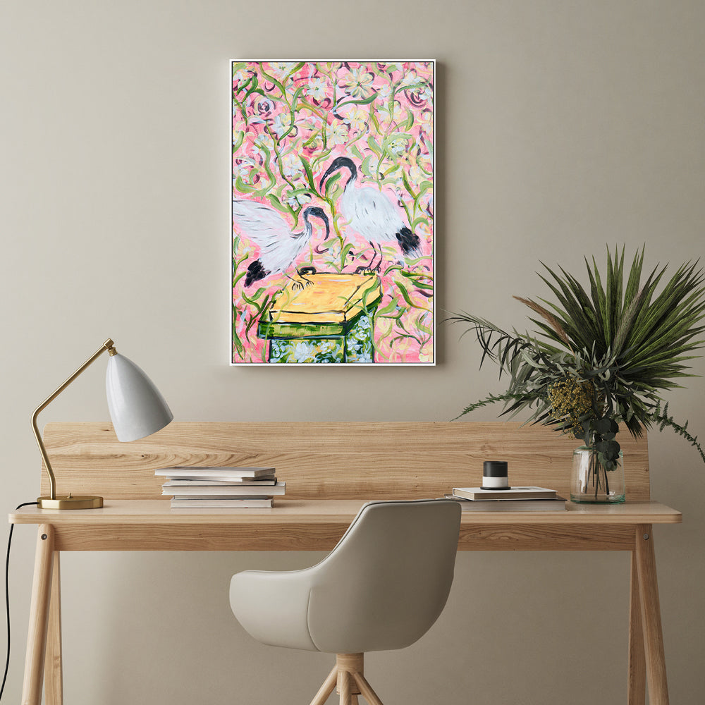 wall-art-print-canvas-poster-framed-The Australian White Ibis , By Nadar Musa-GIOIA-WALL-ART