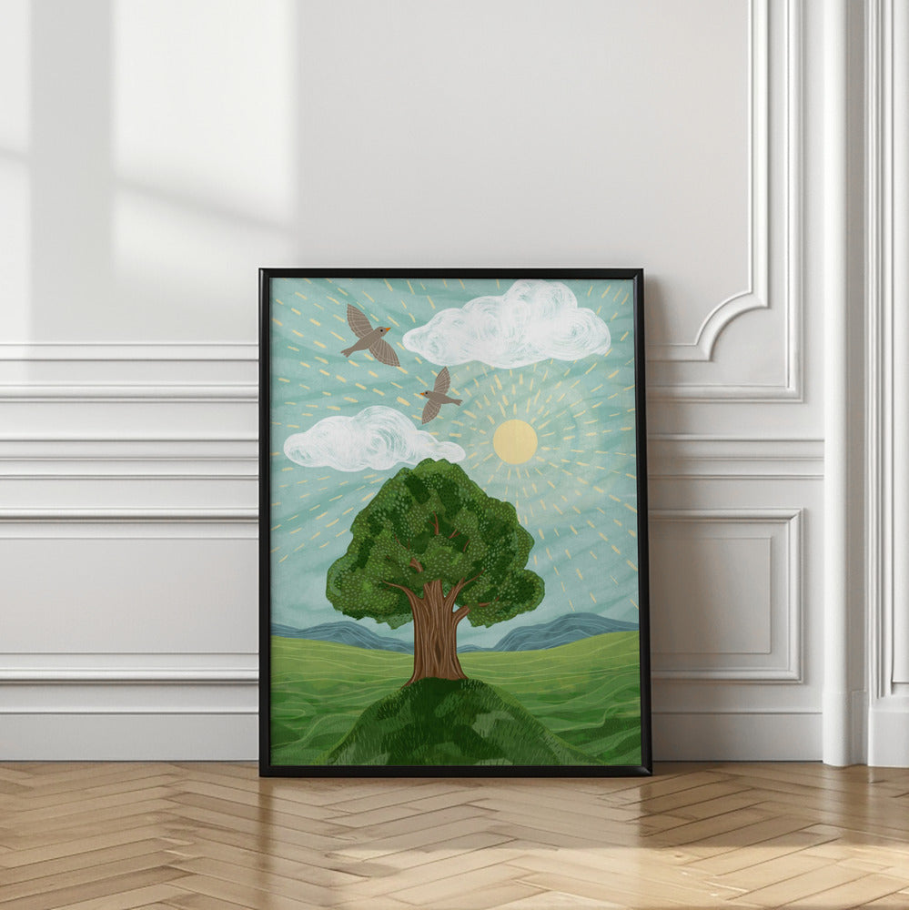 wall-art-print-canvas-poster-framed-The bird dance , By EMELIEmaria-2