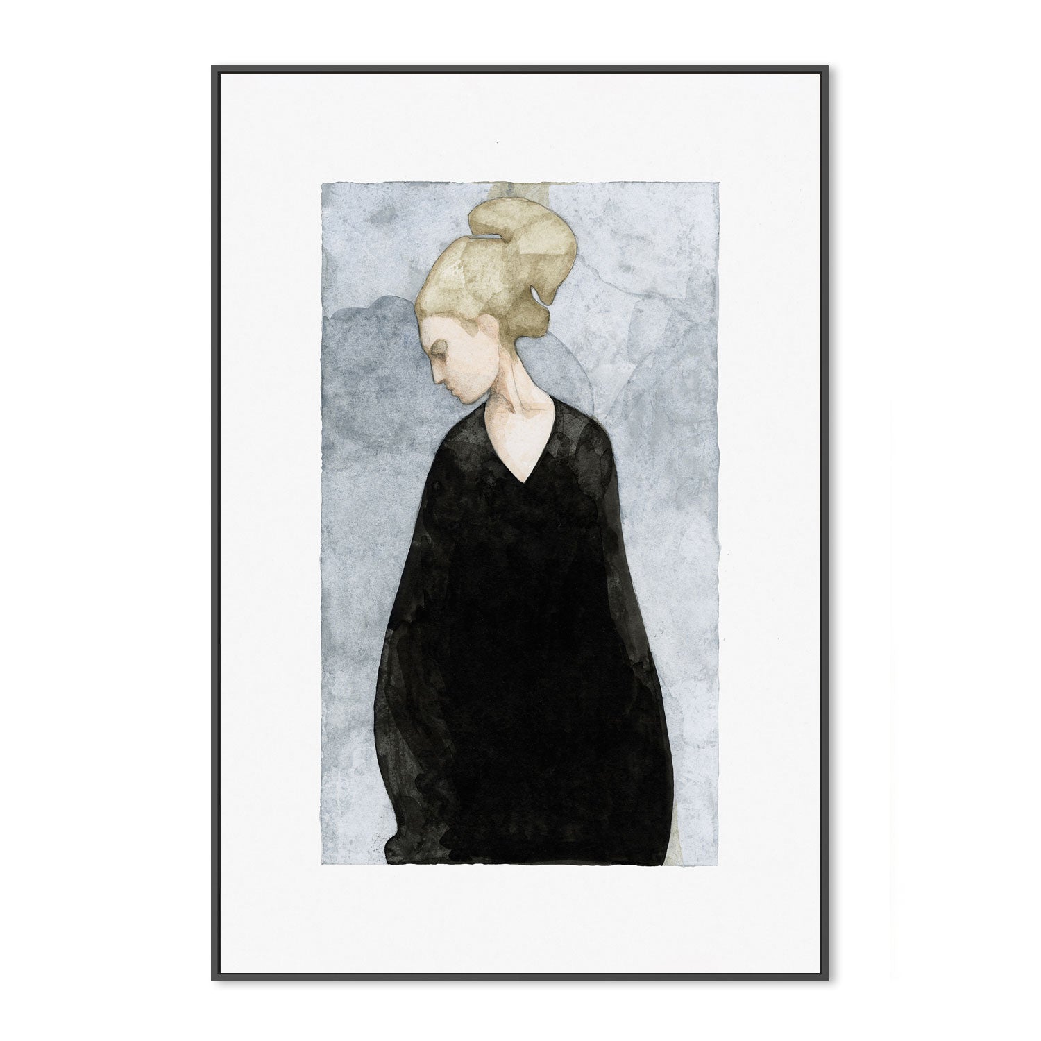 wall-art-print-canvas-poster-framed-The Black Dress, Style A , By Jorgen Hansson-3