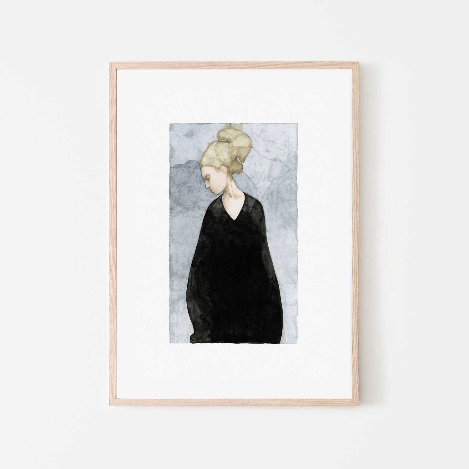 wall-art-print-canvas-poster-framed-The Black Dress, Style A , By Jorgen Hansson-6