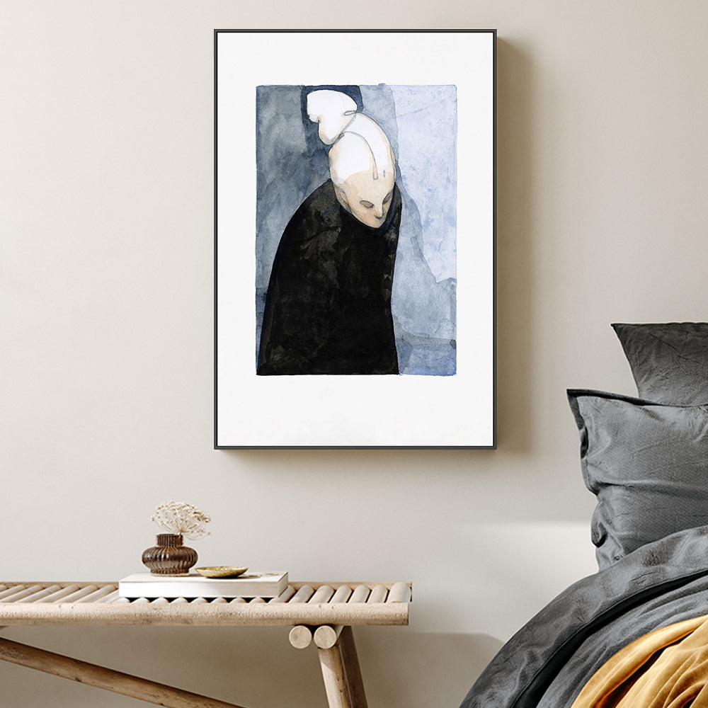 wall-art-print-canvas-poster-framed-The Black Dress, Style B , By Jorgen Hansson-2