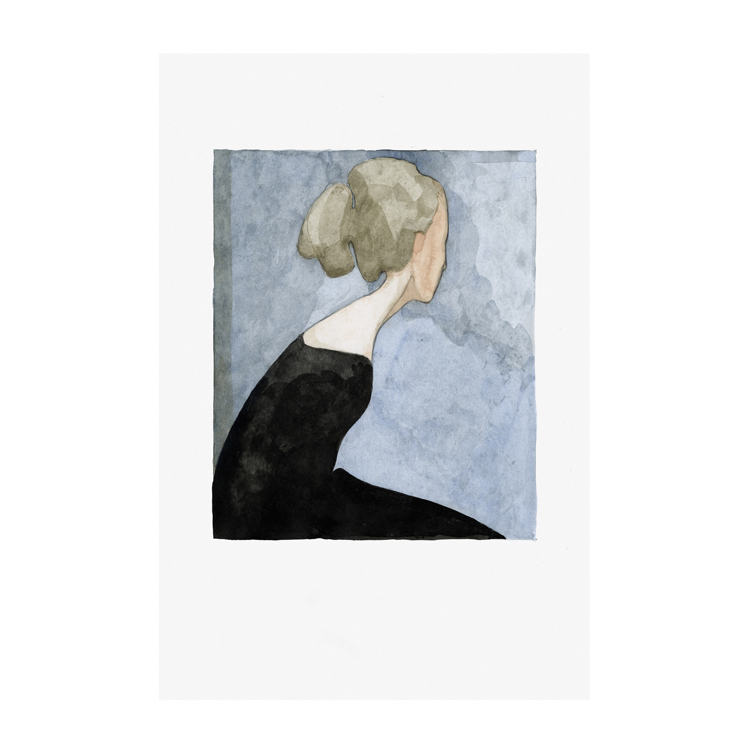 wall-art-print-canvas-poster-framed-The Black Dress, Style C , By Jorgen Hansson-1